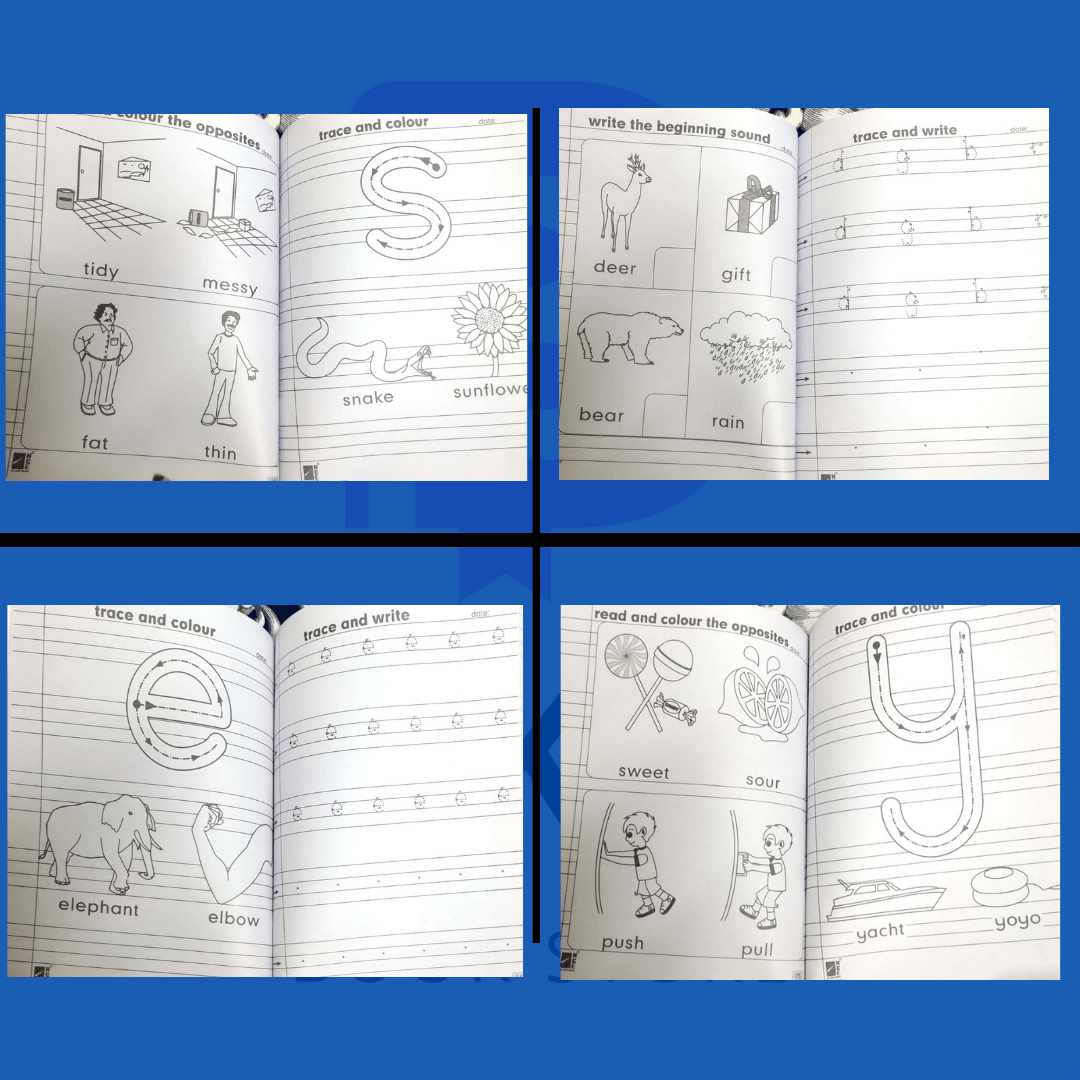 Budget-friendly Nursery Practice Copies (pack of 4)