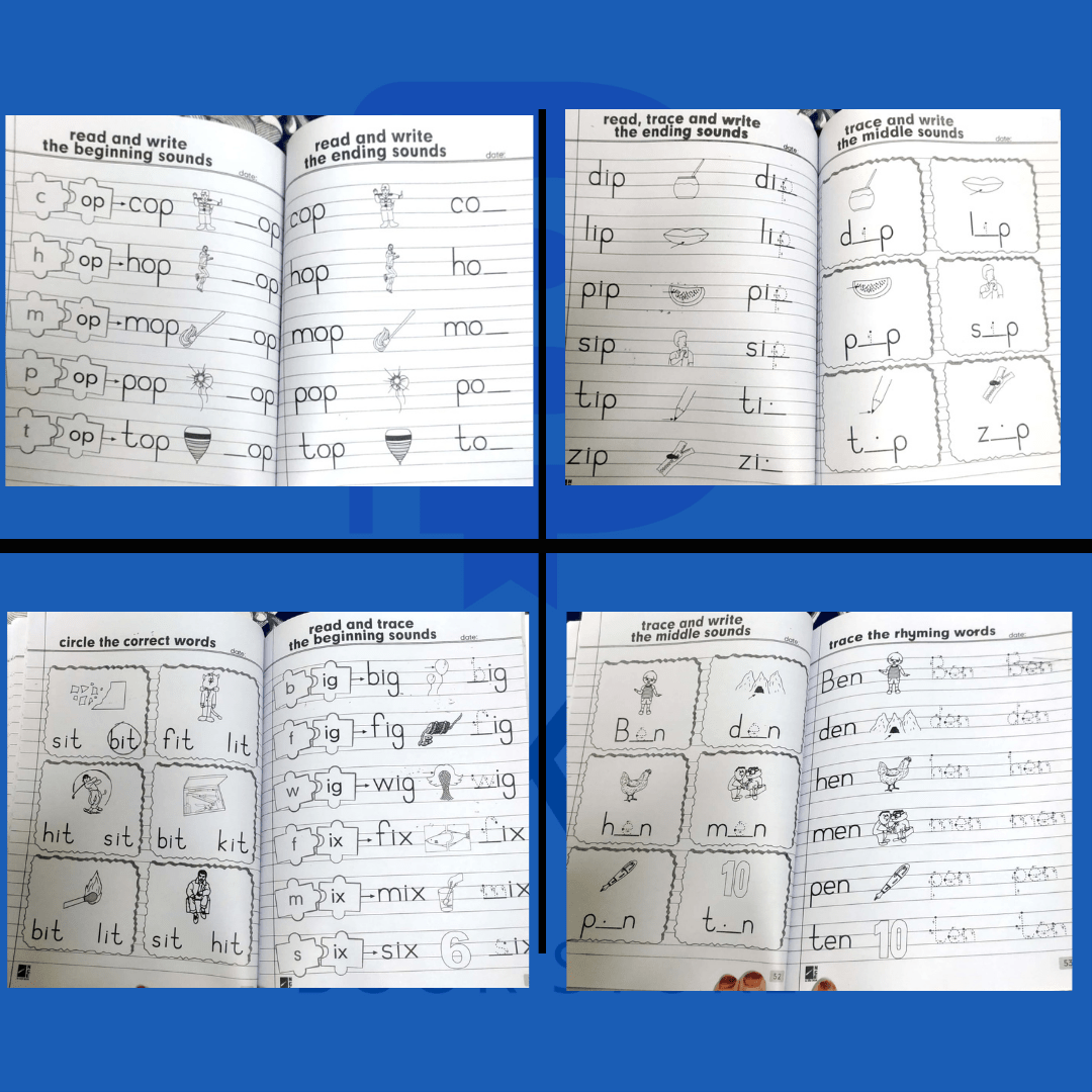 Budget-friendly Nursery Practice Copies (pack of 4)