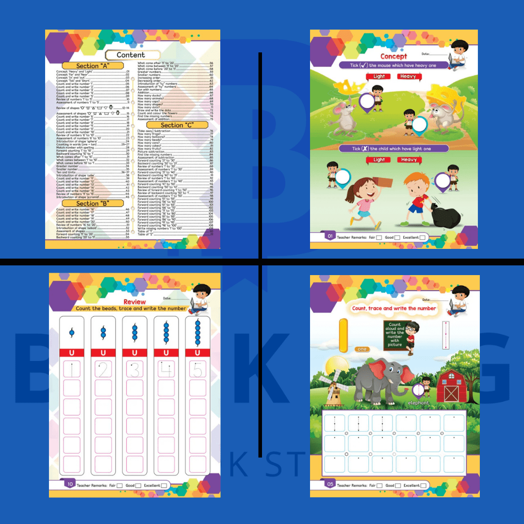 Urdu Likhai Bundle+Elite Nursery workbooks