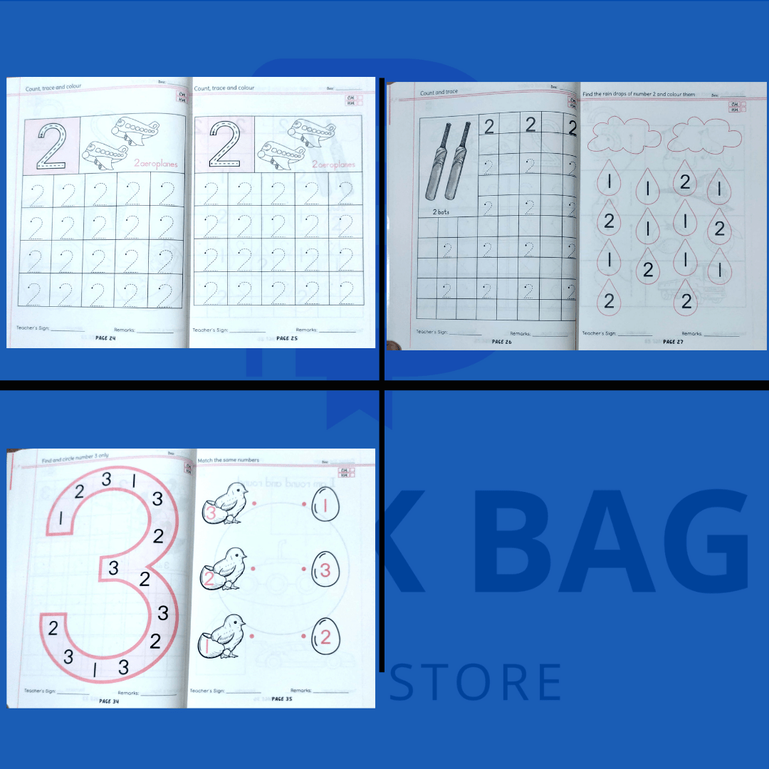 Play Group learning  Practice Copies( age 2.5-3.5)