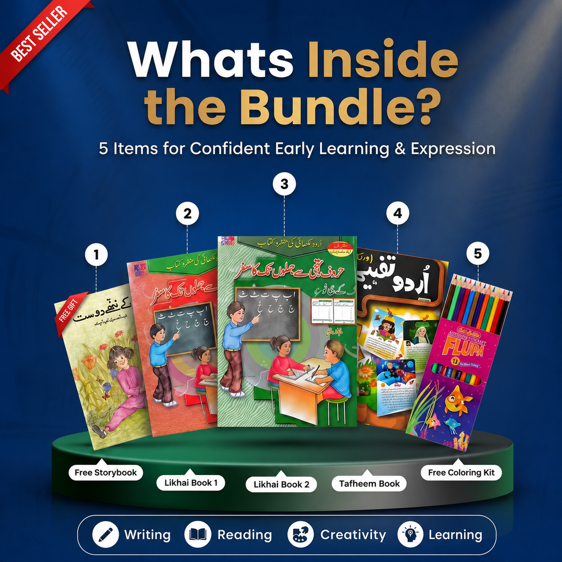 Urdu Likhai Ka Mukammal Safar – Pack of 03